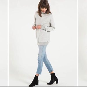 n:PHILANTHROPY Grey Mock Neck Sweatshirt
